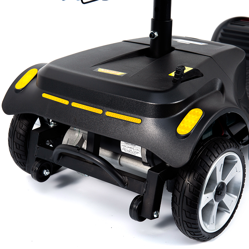 YL-07 4-pyöräinen taitettava sähkökäyttöinen liikkuva skootteri korilla