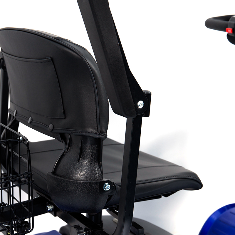 YL-09B kokoontaittuva 4-pyöräinen kevyt liikkuva skootteri korilla