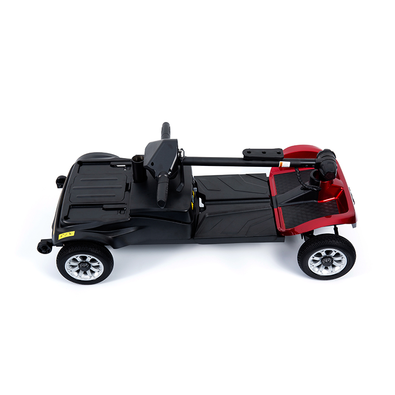 YL-02 kevyt 4-pyöräinen skootteri senioreille, jossa on 360° kääntyvä istuin