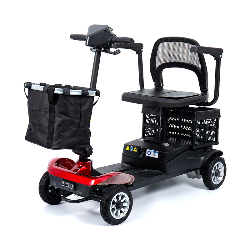 YL-02 kevyt 4-pyöräinen skootteri senioreille, jossa on 360° kääntyvä istuin