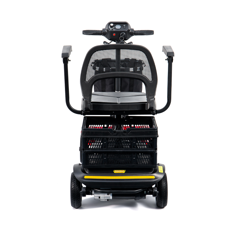 YL-02 kevyt 4-pyöräinen skootteri senioreille, jossa on 360° kääntyvä istuin