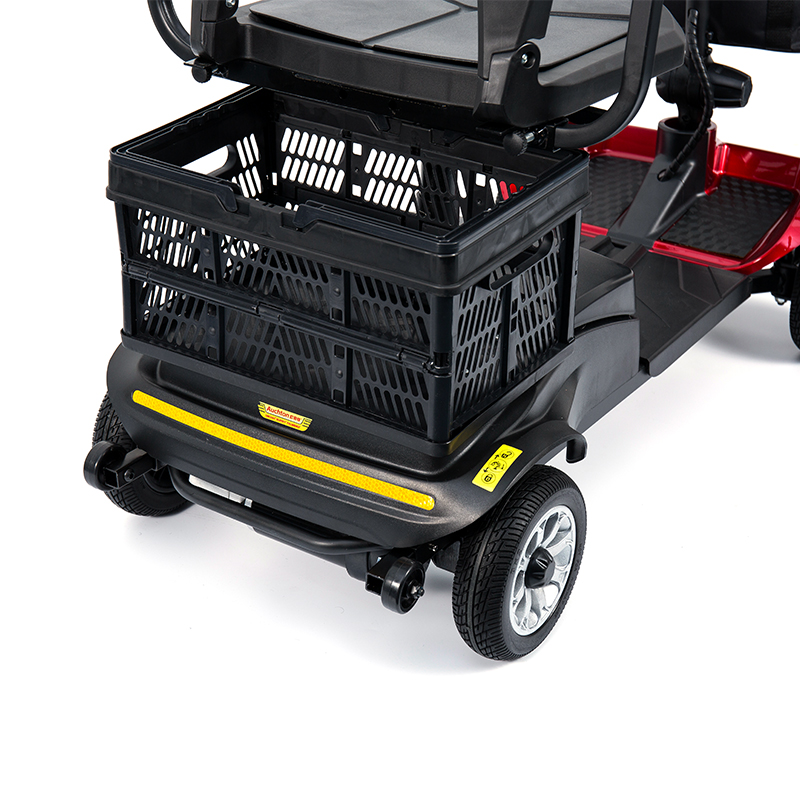 YL-02 kevyt 4-pyöräinen skootteri senioreille, jossa on 360° kääntyvä istuin