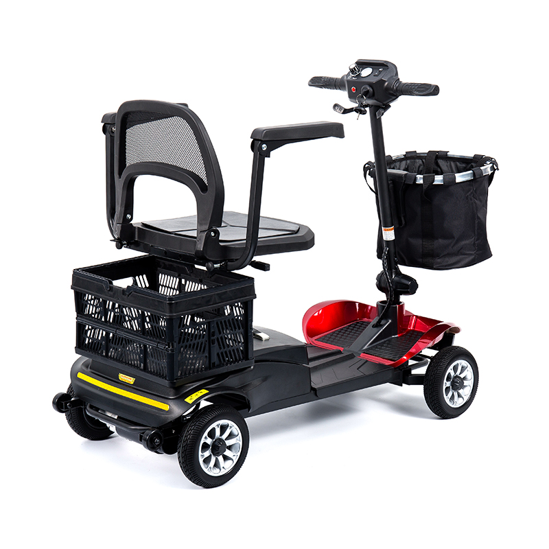 YL-02 kevyt 4-pyöräinen skootteri senioreille, jossa on 360° kääntyvä istuin