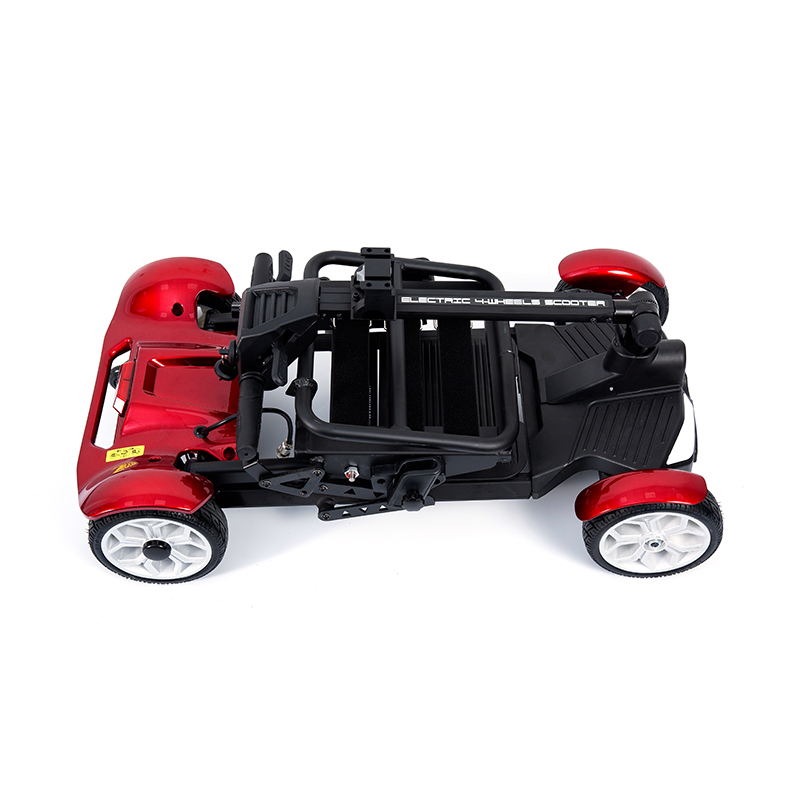 YL-211 4 Wheels Tourist sähköskootteri senioreille LED-ajovalolla, kori