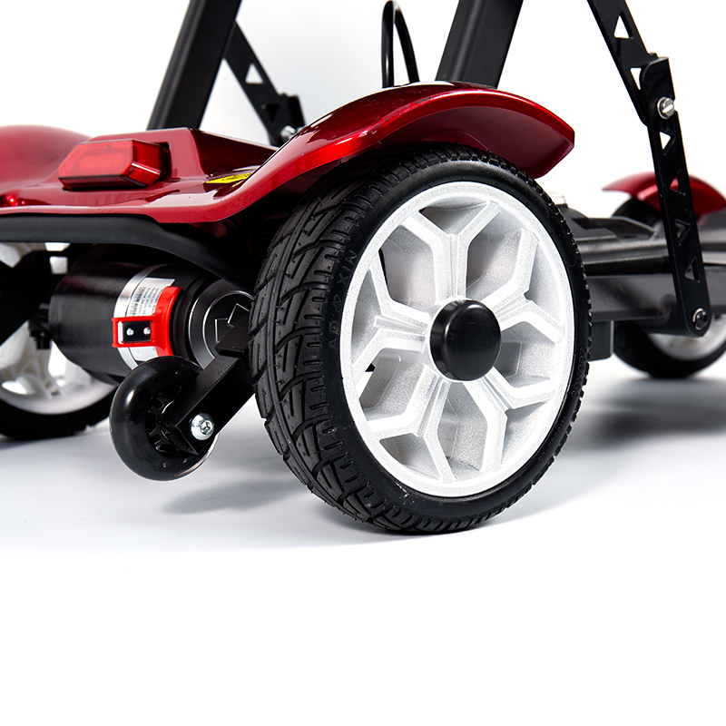 YL-211 4 Wheels Tourist sähköskootteri senioreille LED-ajovalolla, kori