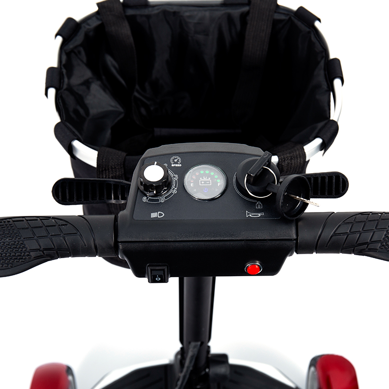 YL-211 4 Wheels Tourist sähköskootteri senioreille LED-ajovalolla, kori